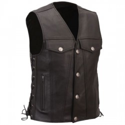 Leather Vest Men