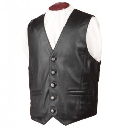 Leather Vest Men