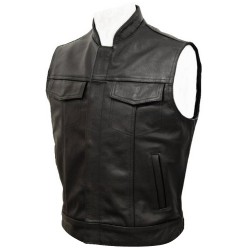 Leather Vest Men