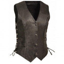 Leather Vest Women