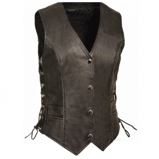 Leather Vest Women