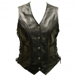 Leather Vest Women