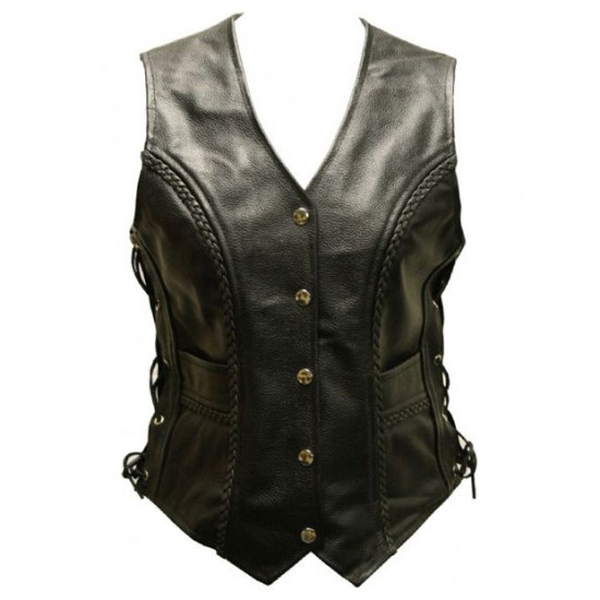 Leather Vest Women